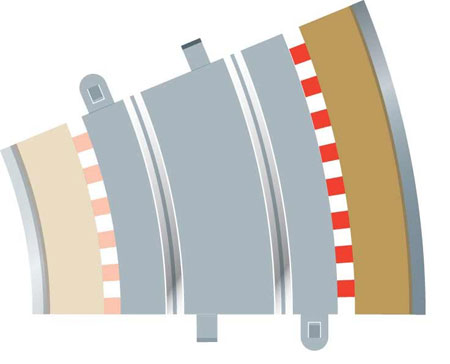Scalextric - Advanced Track System - Radius 3 Curve Outer