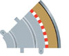 Scalextric - Advanced Track System - Radius 1 Curve Outer