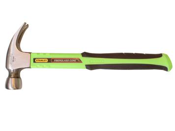 Stanley Hi-Vis Green Fibreglass Hammer 16.oz