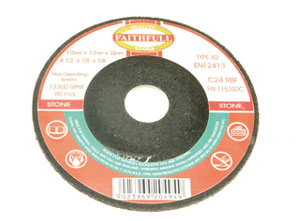 Grinding Disc for Stone Depressed Centre 100 x 6 x 16mm