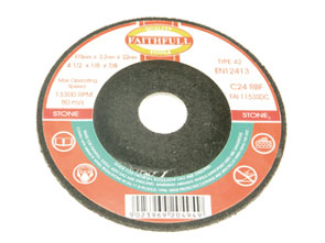 Grinding Disc for Stone Depressed Centre 115 x 6.5mm x 22mm