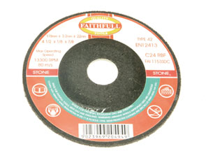 Grinding Disc for Stone Depressed Centre 125 x 6.5 x 22mm