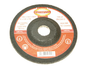 Grinding Disc for Metal Depressed Centre 125 x 6.5 x 22mm