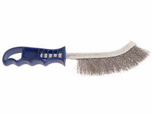 Hand Wire Brush Stainless Steel With Blue Handle