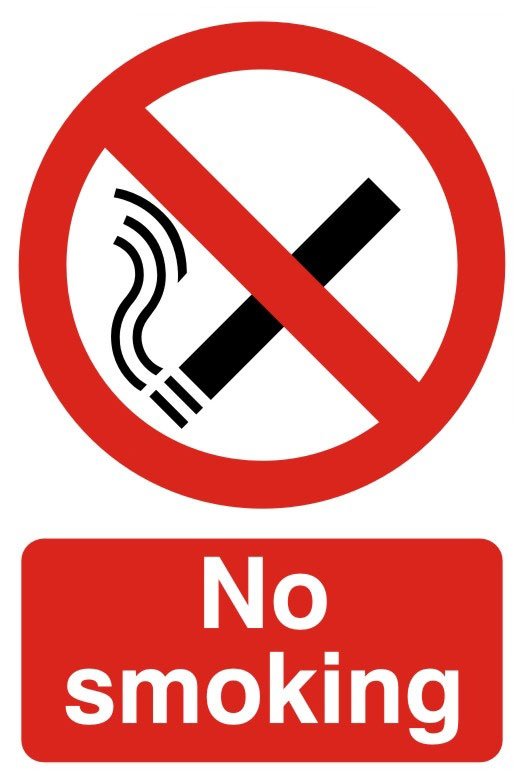 No Smoking Prohibition Sign